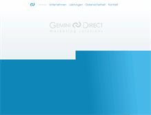 Tablet Screenshot of geminidirect.de